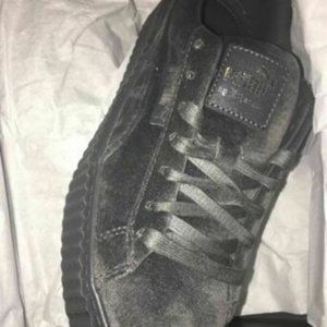 Fenty By Rihanna Gray Velvet Puma Creepers